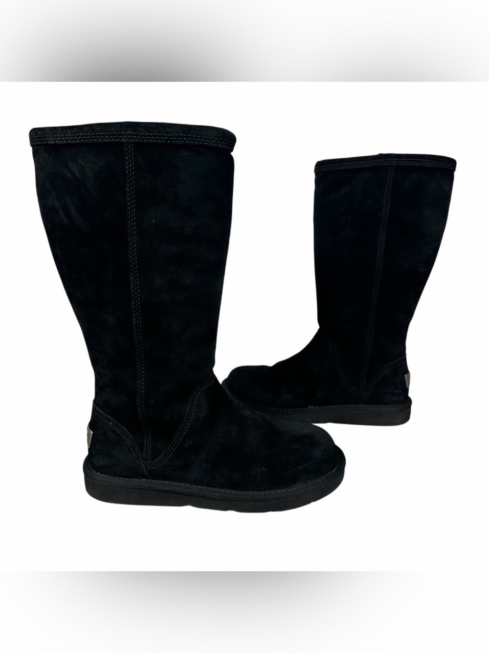 UGG Australia Kenly Tall Black Zip Up Boots Womens Size 6